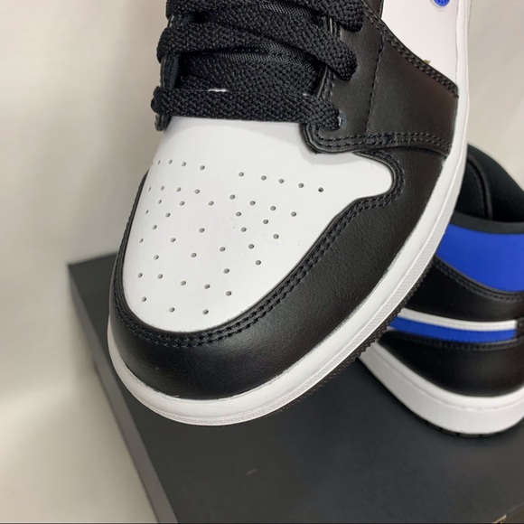 Air Jordan 1 Mid White Black Royal New - Picture 5 of 10
